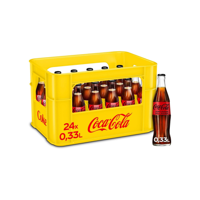 Coca Cola Zero 24/0,33l Glas günstig kaufen | MULTI Grosshandel