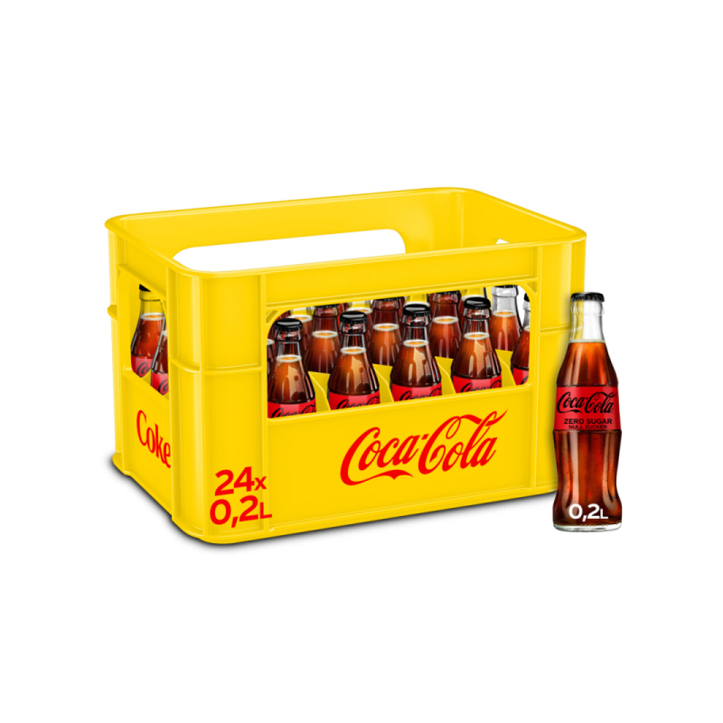 Coca Cola Zero 24/0,2l Glas günstig kaufen | MULTI Grosshandel
