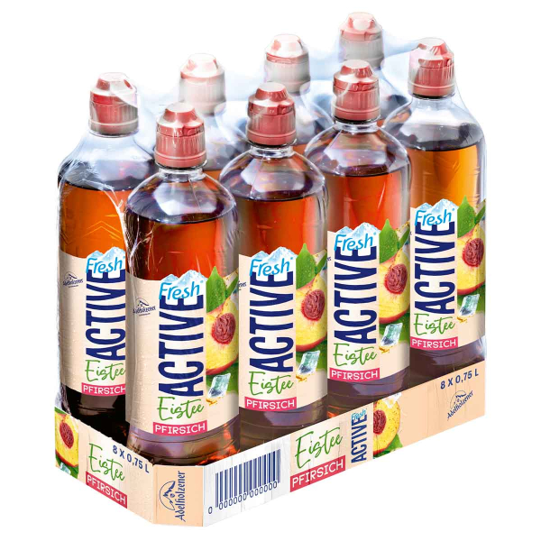 Active O2 Eistee Pfirsich 8/0,75l günstig kaufen | MULTI Grosshandel