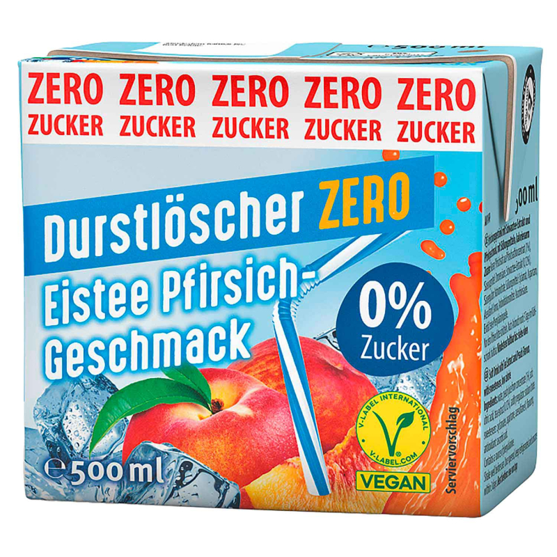 Durstl Eistee Pfirsich Zero 12/0,5l günstig kaufen | MULTI Grosshandel