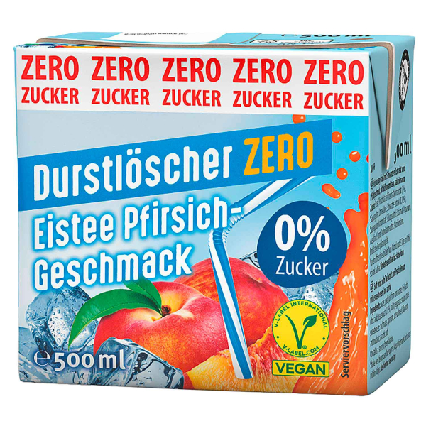 Durstl Eistee Pfirsich Zero 12/0,5l günstig kaufen | MULTI Grosshandel