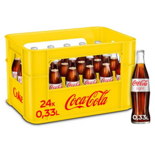 Coca Cola light 24/0,33l Glas günstig kaufen | MULTI Grosshandel
