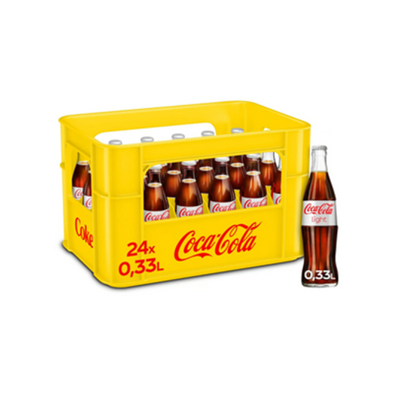 Coca Cola light 24/0,33l Glas günstig kaufen | MULTI Grosshandel