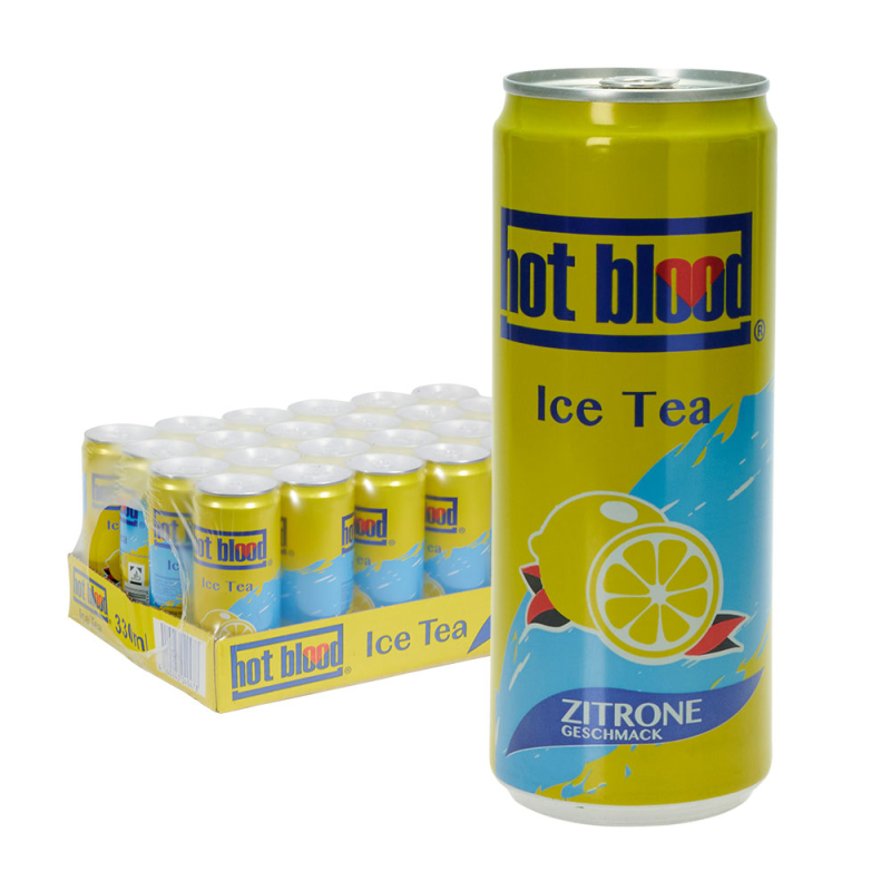 Hot Blood Ice Tea Lemon 24/0,33l günstig kaufen | MULTI Grosshandel