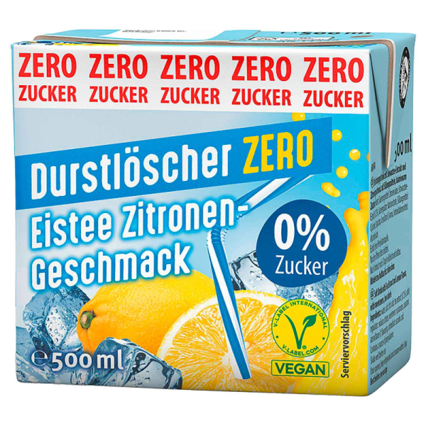 Durstl. Eistee Zitrone Zero 12/0,5l günstig kaufen | MULTI Grosshandel