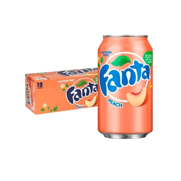 Fanta Peach 12/0,335 USA + Label günstig kaufen | MULTI Grosshandel